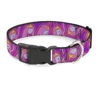 Plastic Clip Collar Adventure Time Princess Bubblegum Poses Collage Lavender WID