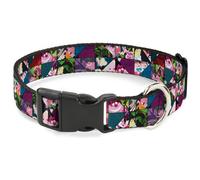Plastic Clip Collar Alice in Wonderland Kaleidoscope Scenes WIDE-Medium 16-23"