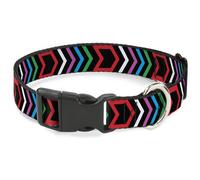 Plastic Clip Collar Arrows Black/Multi Color Small 9.5-13"