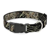 Plastic Clip Collar BD Die Hard Skull 02 WIDE-Medium 16-23"