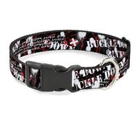 Plastic Clip Collar BD Punk WIDE-Small 13-17"