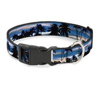 Plastic Clip Collar Blue Sunset NARROW-Small 7-8.5"