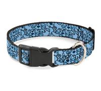 Plastic Clip Collar Blue's Clues Blue Poses Scattered Blues NARROW-Large 9.5-14.