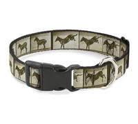 Plastic Clip Collar Bucking Donkey Vintage Film Strip NARROW-Medium 8.5-12"