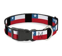 Plastic Clip Collar Chile Flags NARROW-Medium 8.5-12"