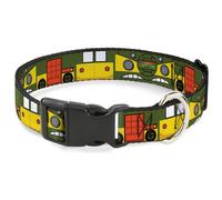 Plastic Clip Collar Classic TMNT Ninja Turtles Party Van All Sides Green/Yellow/