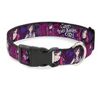 Plastic Clip Collar Descendants Mal 3-Poses GOOD ISN'T ALWAYS/Hearts/Dragons EAS