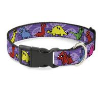 Plastic Clip Collar Dinosaur Cartoon Large 15-24"