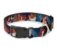 Plastic Clip Collar Disney Princess Scenes Framed Small 9.5-13"