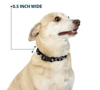 Plastic Clip Collar Disney The Sensational Six Smiling Faces Black WIDE-Small 13