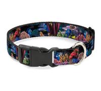 Plastic Clip Collar Dory 4-Hiding Poses Under the Sea WIDE-Medium 16-23"