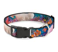 Plastic Clip Collar Dory & 5-Friends Under the Sea NARROW-Medium 8.5-12"