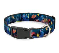 Plastic Clip Collar Dory Poses & Friends Under the Sea NARROW-Medium 8.5-12"