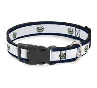 Plastic Clip Collar El Salvador Flag WIDE-Large 20-31"