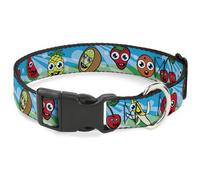 Plastic Clip Collar Fruit Cartoon2 WIDE-Small 13-17"