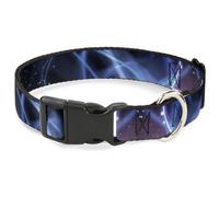 Plastic Clip Collar Galaxy Swirl/Shining Stars Large 15-24"