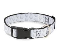 Plastic Clip Collar Golf Ball Dimples Whites WIDE-Small 13-17"