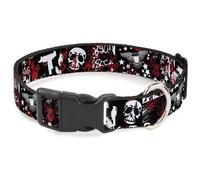 Plastic Clip Collar Graffiti Men's NARROW-Small 7-8.5"