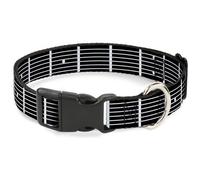 Plastic Clip Collar Guitar Neck Black/White Medium 11-16.5"