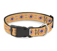 Plastic Clip Collar HARRY POTTER SINCE 1867 FINEST BUTTERBEER Icon Yellow/Blue/R