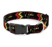 Plastic Clip Collar Hot Like A Pepper NARROW-Medium 8.5-12"