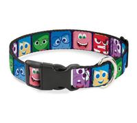 Plastic Clip Collar Inside Out 6-Character Expression Blocks Purple/Multi Color