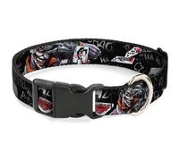 Plastic Clip Collar Joker BRILLIANTLY TWISTED PSYCHO 2-Poses/Cards Black/Grays N