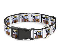 Plastic Clip Collar King of Spades NARROW-Small 7-8.5"