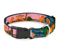 Plastic Clip Collar Lion King Simba & Nala Growing Up Scenes Medium 11-16.5"