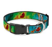 Plastic Clip Collar Lion King Simba, Pumba & Timon Growing Up NARROW-Medium 8.5-
