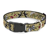 Plastic Clip Collar Lucky Tan NARROW-Small 7-8.5"