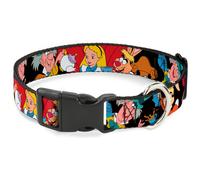 Plastic Clip Collar Mad Hatter's Tea Party Poses NARROW-Large 9.5-14.5"