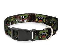 Plastic Clip Collar Marvin the Martian 4-Poses Galaxy NARROW-Medium 8.5-12"