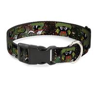 Plastic Clip Collar Marvin the Martian 4-Poses Galaxy WIDE-Medium 16-23"