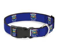 Plastic Clip Collar Michigan Flag Continuous NARROW-Medium 8.5-12"