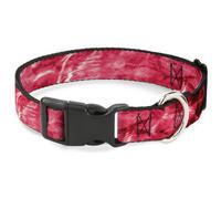 Plastic Clip Collar Mossy Oak Elements Anemone Agua Camo Pink WIDE-Small 13-17"
