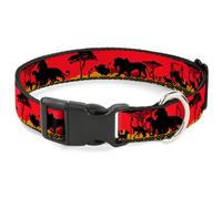 Plastic Clip Collar Mufasa & Simba JUST CAN'T WAIT TO BE KING/Family Silhouette