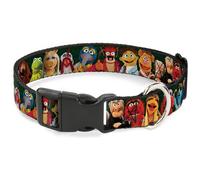 Plastic Clip Collar Muppets 20-Character Group Pose Greens Large 15-24"