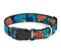 Plastic Clip Collar Nemo & Dory Poses WIDE-Large 20-31"