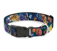 Plastic Clip Collar Nemo & Friends Group NARROW-Small 7-8.5"