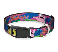 Plastic Clip Collar Nerd SpongeBob & Patrick Starfish Running JUMPIN' JELLYFISH