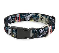 Plastic Clip Collar Nightmare Before Christmas 4-Character Group/Cemetery Scene