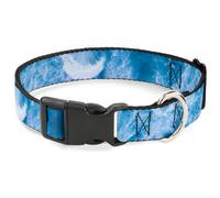 Plastic Clip Collar Ocean Vivid White Wash WIDE-Medium 16-23"