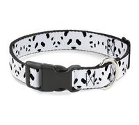 Plastic Clip Collar Panda Bear Spots WIDE-Large 20-31"