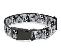 Plastic Clip Collar Peace w/Wings Gray NARROW-Small 7-8.5"