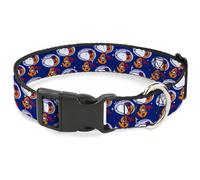Plastic Clip Collar Peanuts Astronaut Snoopy Walking Pose Scattered Blue/Orange