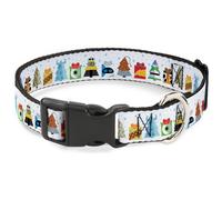 Plastic Clip Collar Pixar Holiday Collection Character Gifts Lineup/Stars White/