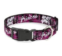 Plastic Clip Collar Punk Princess w/Piano Keys NARROW-Medium 8.5-12"