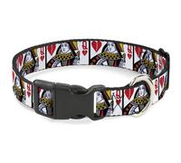 Plastic Clip Collar Queen of Broken Hearts NARROW-Medium 8.5-12"