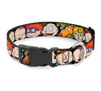 Plastic Clip Collar Rugrats Character Faces CLOSE-UP NARROW-Medium 8.5-12"